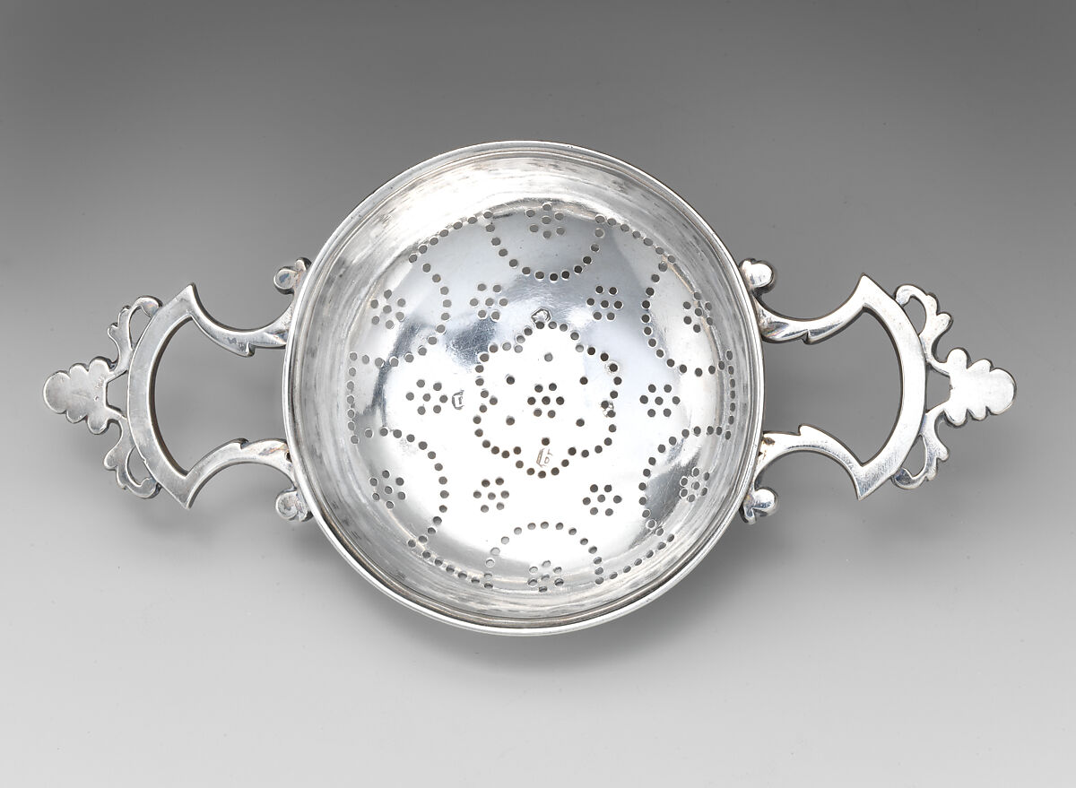 Strainer, Possibly by I. A., London (ca. 1737–1738), Silver, British, London 