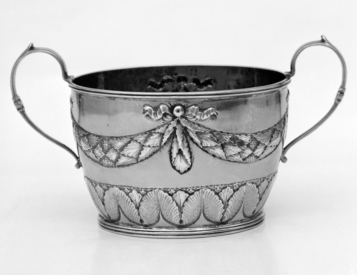 Sugar bowl (part of a set), Silver gilt, Danish, Copenhagen 