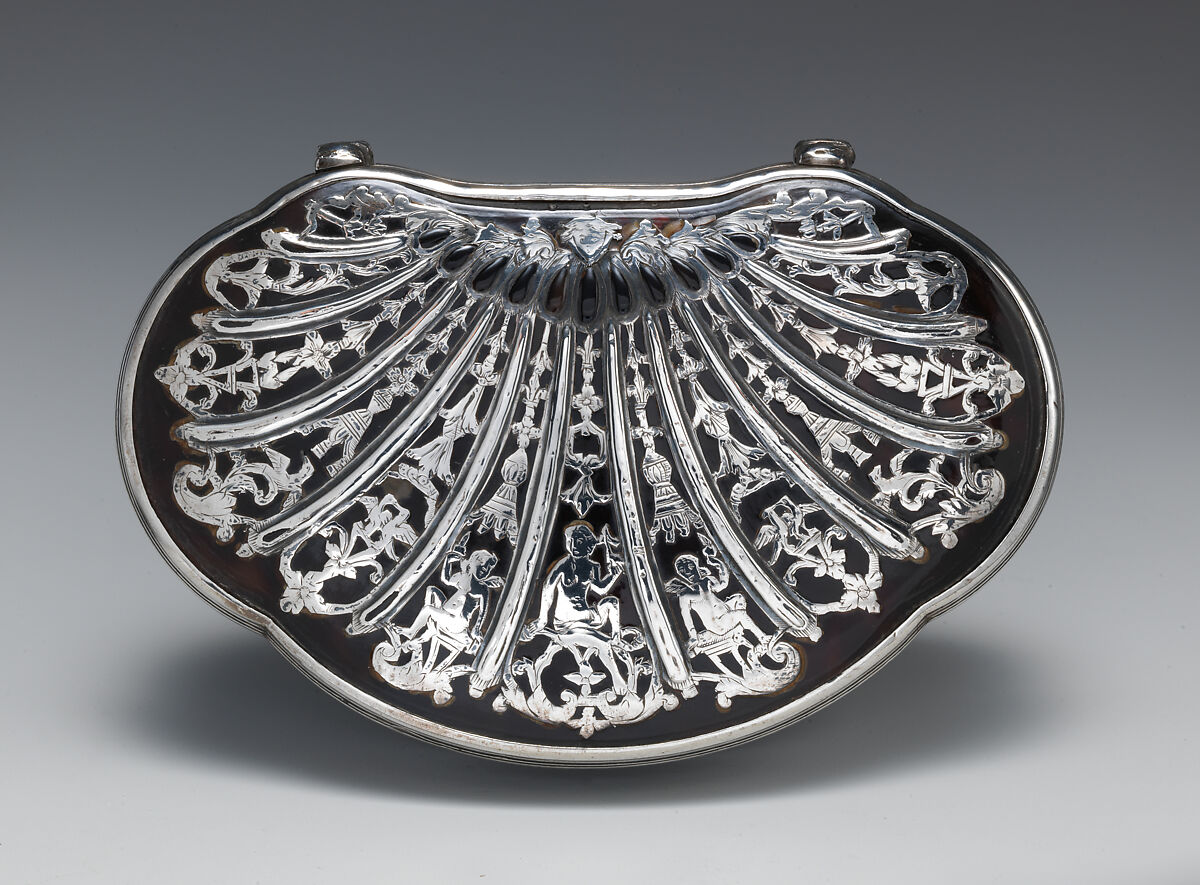 Box, Tortoiseshell, silver, French or British