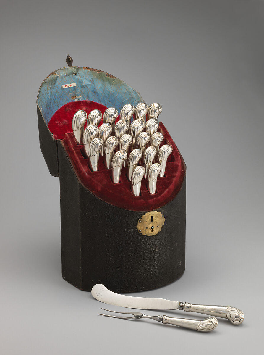 Twelve knives, I. S., Sheffield, Silver, steel, British, Sheffield