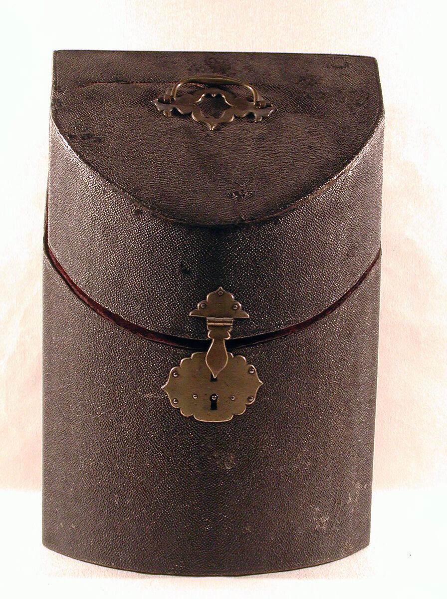 Case, Wood, shagreen; brass, British, Sheffield