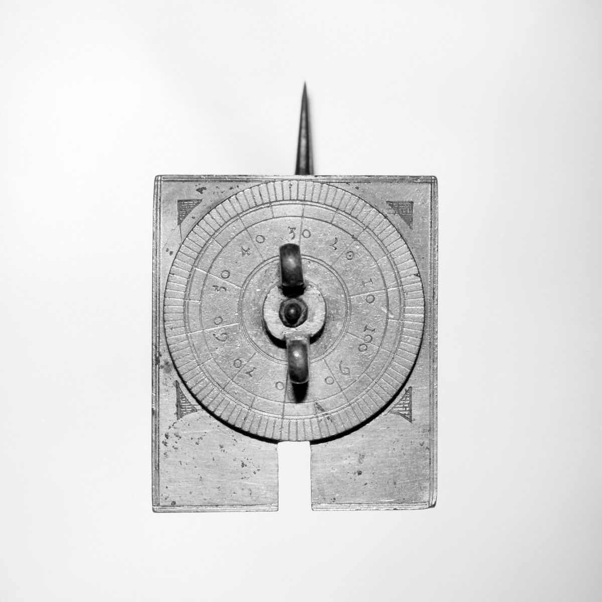 Beam compass, Christopher Trechsler (ca. 1550–ca. 1624, married 1571) the Elder, son of Lorenz, Brass gilt, German, Dresden