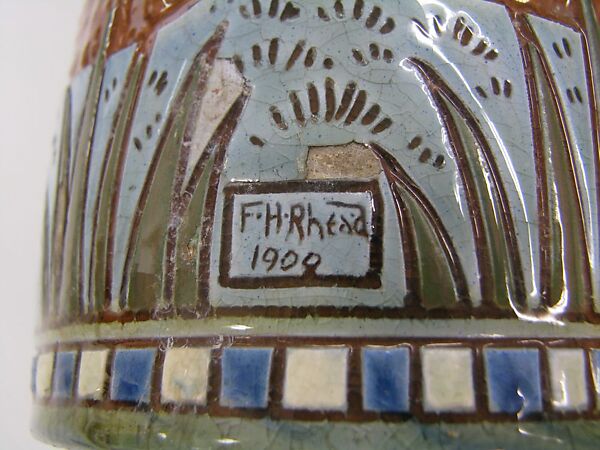 Vase, Jervis Pottery (1908–12), Earthenware, American