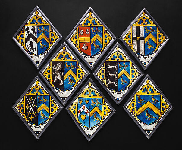 Eight heraldic quarries