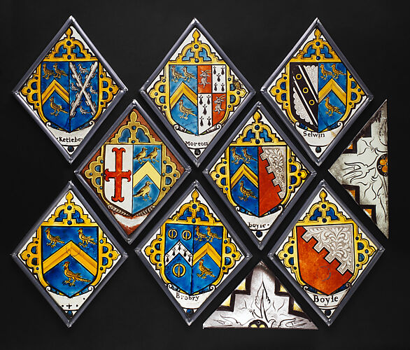 Eight heraldic quarries