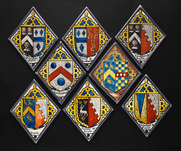 Eight heraldic quarries