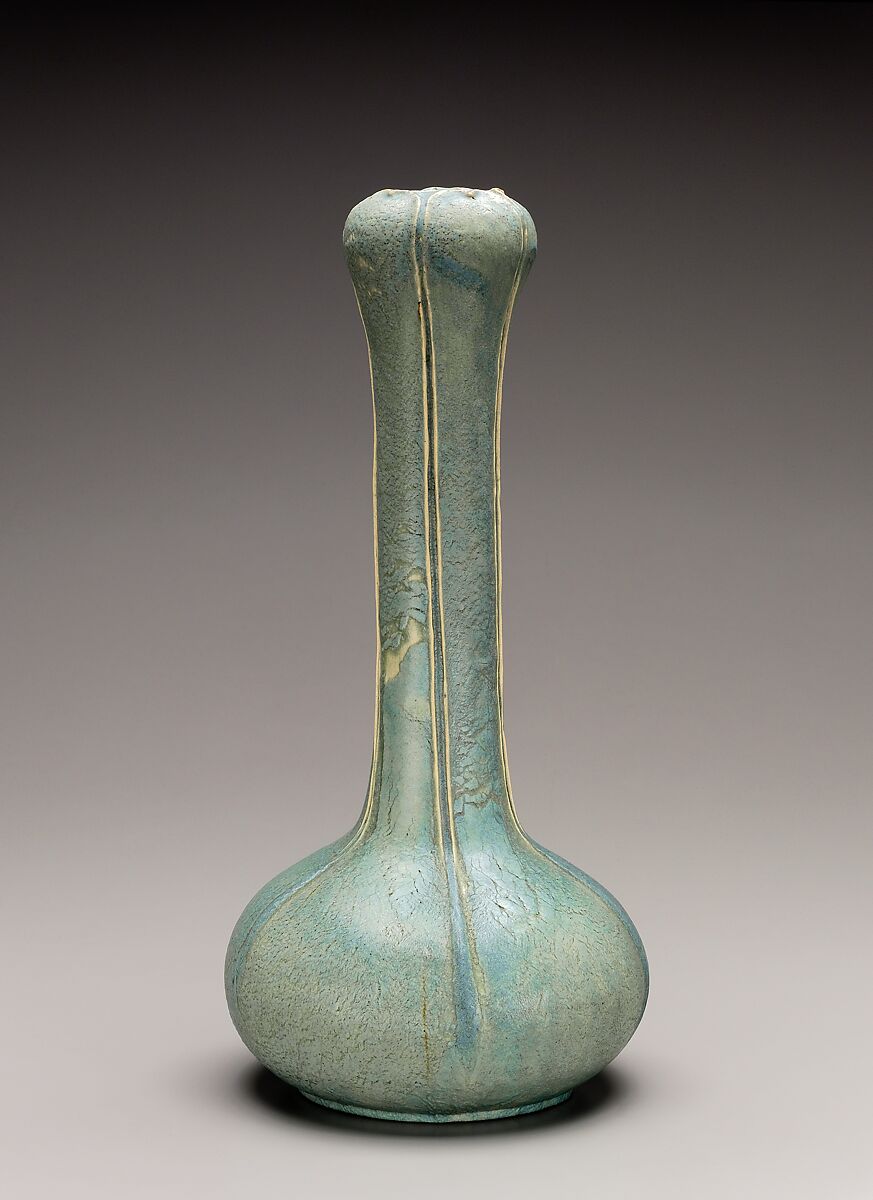 Vase, Grueby Pottery (Boston, Massachusetts, 1899–ca. 1911), Earthenware, American 