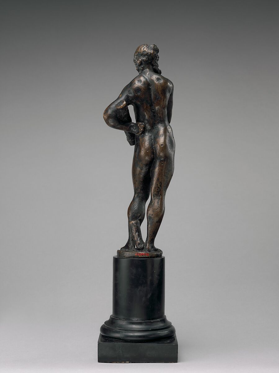 Hercules carrying his club, After a model by Niccolò Roccatagliata (Italian, born Genoa, active 1593–1636), Bronze, on a later stone base, Italian, possibly Venice