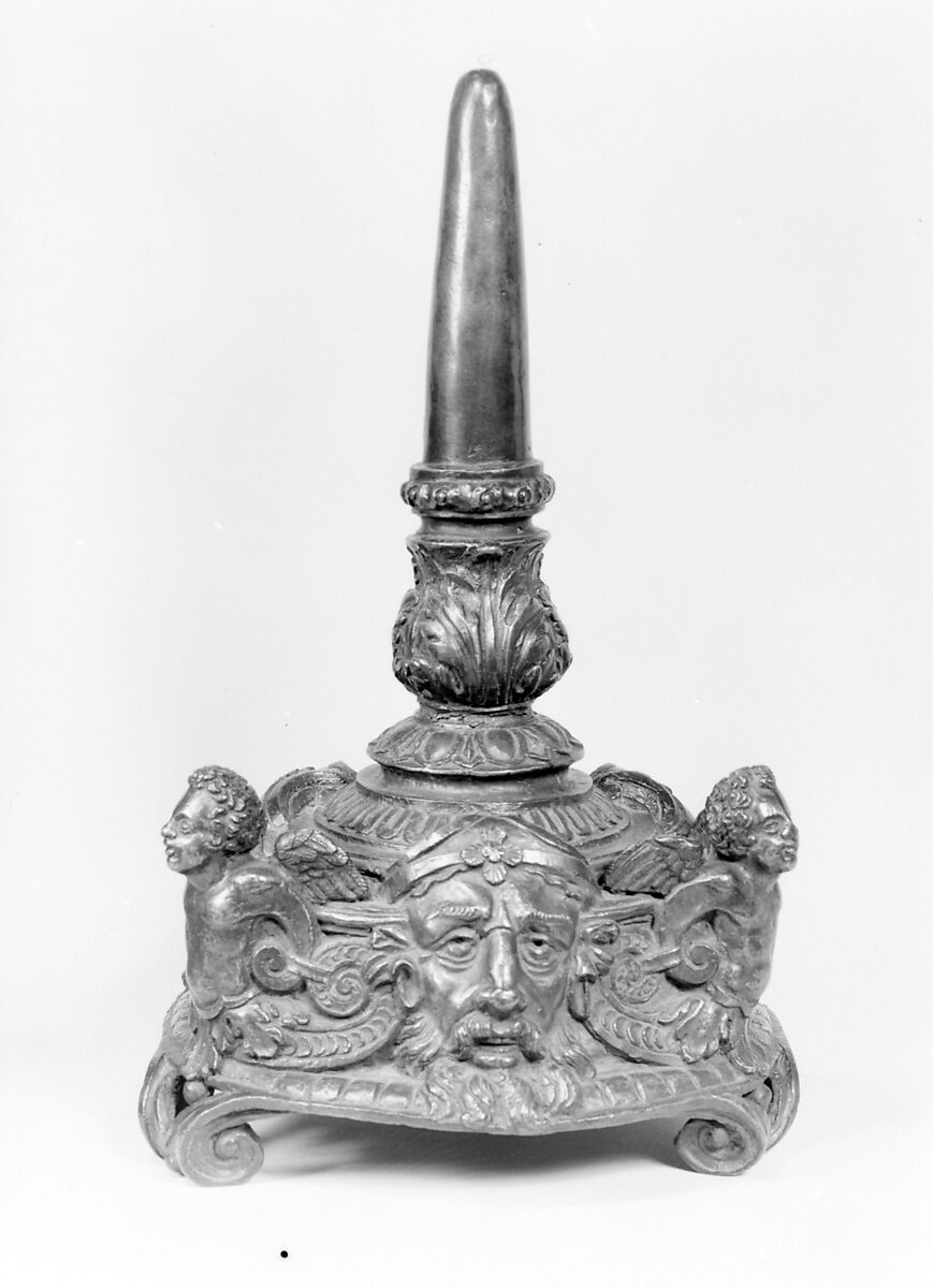 Pricket candlestick, Bronze, Italian, Venice