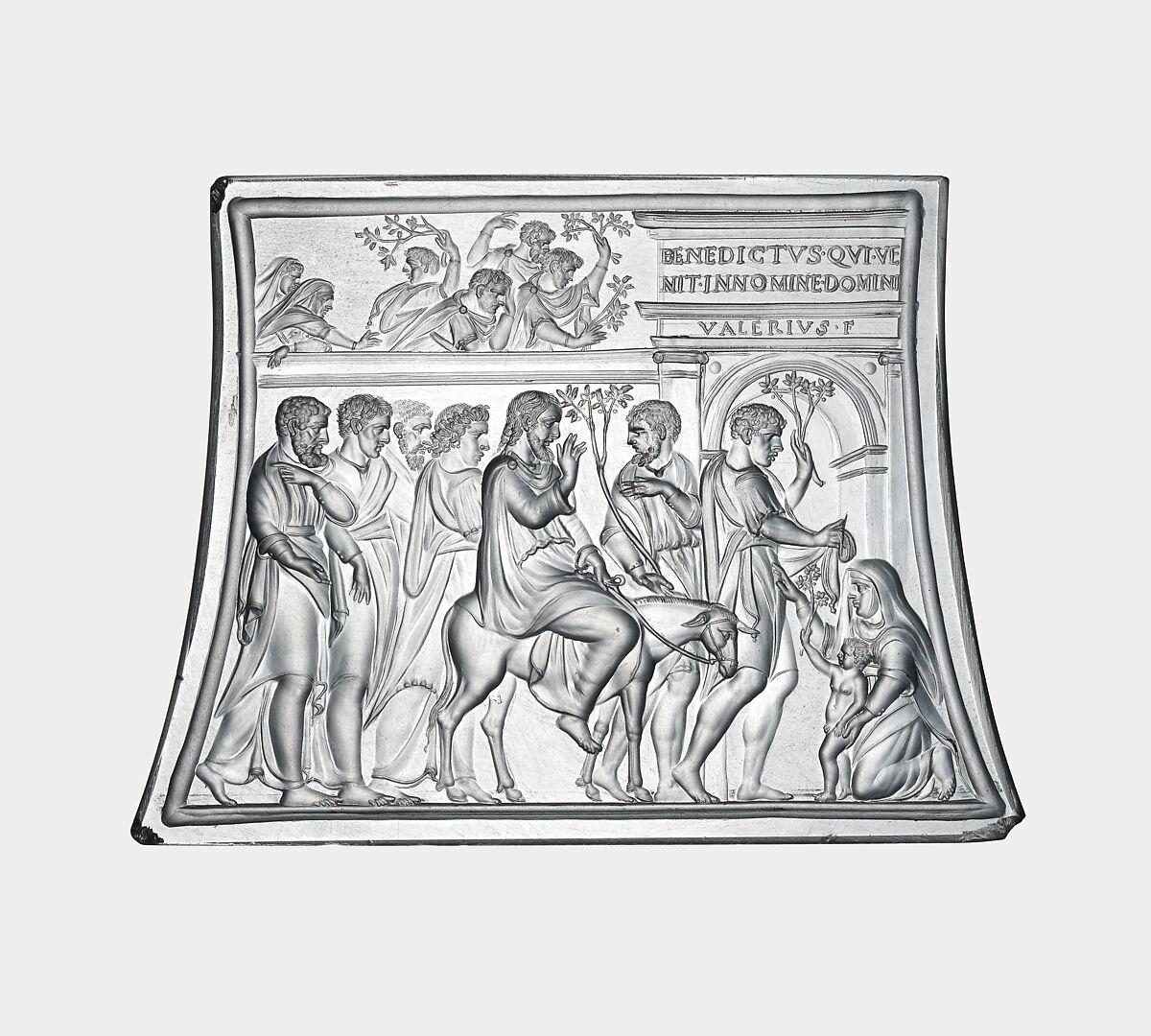 The Entry of Christ into Jerusalem, Valerio Belli (Il Vicentino) (1468–1546), Rock crystal, Italian, Vicenza