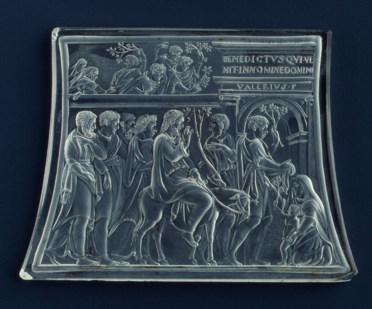 The Entry of Christ into Jerusalem, Valerio Belli (Il Vicentino) (1468–1546), Rock crystal, Italian, Vicenza 