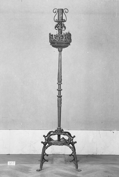 Candelabrum, Wrought iron, Spanish and French 