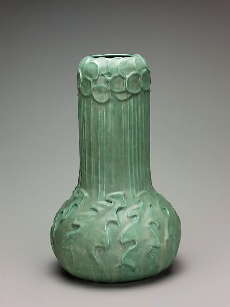 Vase, Pewabic Pottery (1903–1961), Earthenware, American 