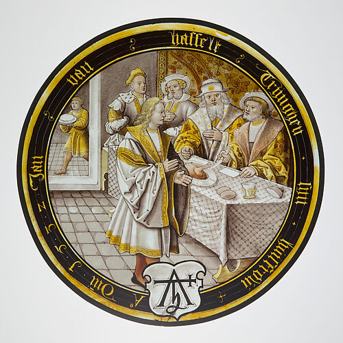 The Prodigal is Banqueted (one of eight scenes from the story of the Prodigal Son)