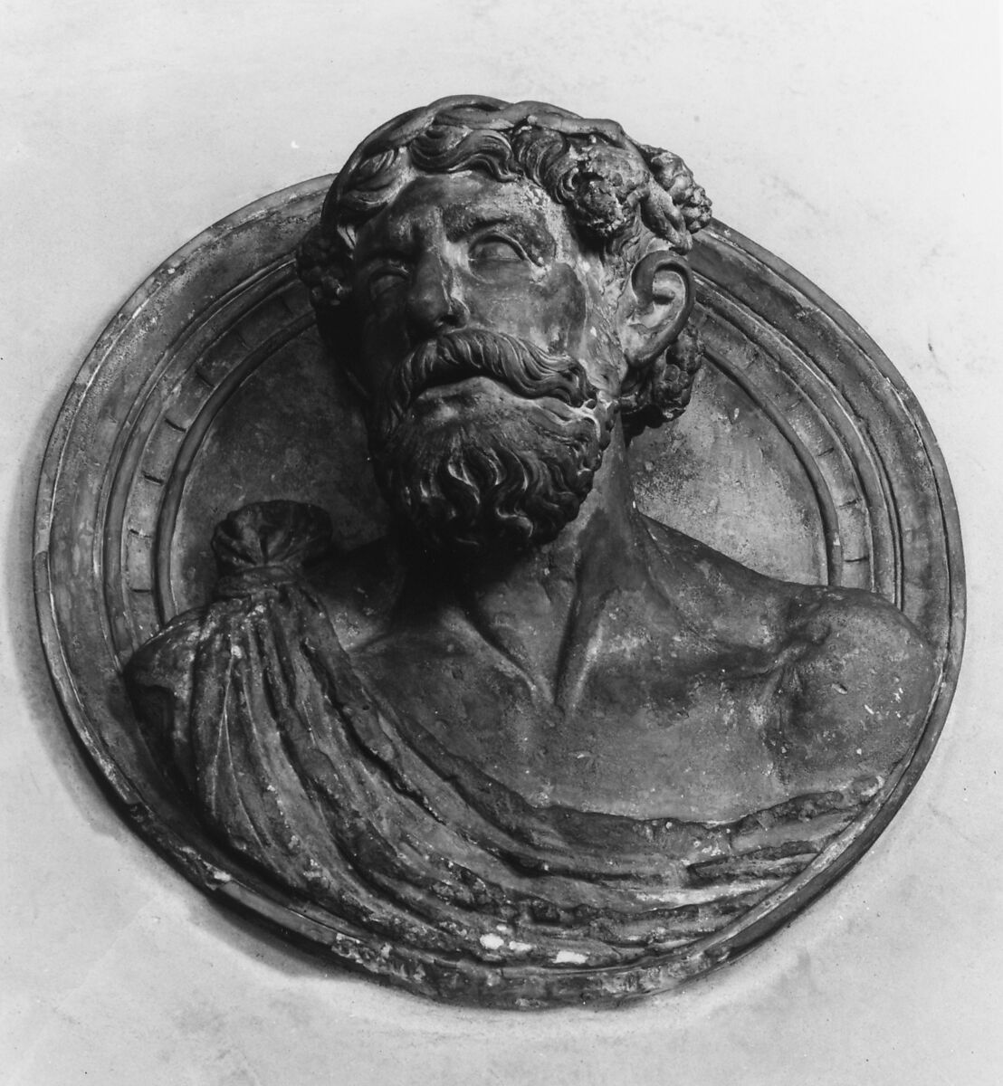 Bust of a wild man or rustic, Limestone, French 