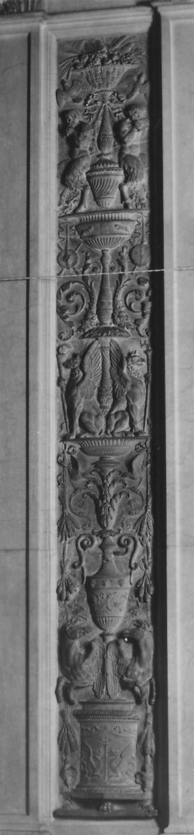 Pilaster (one of four), Graziani (1762–1835), Terracotta, Italian, Faenza 