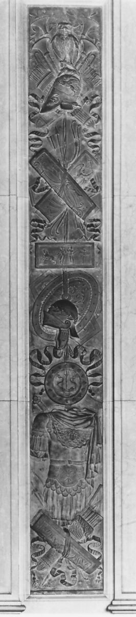 Pilaster (one of four), Graziani (1762–1835), Terracotta, Italian, Faenza 