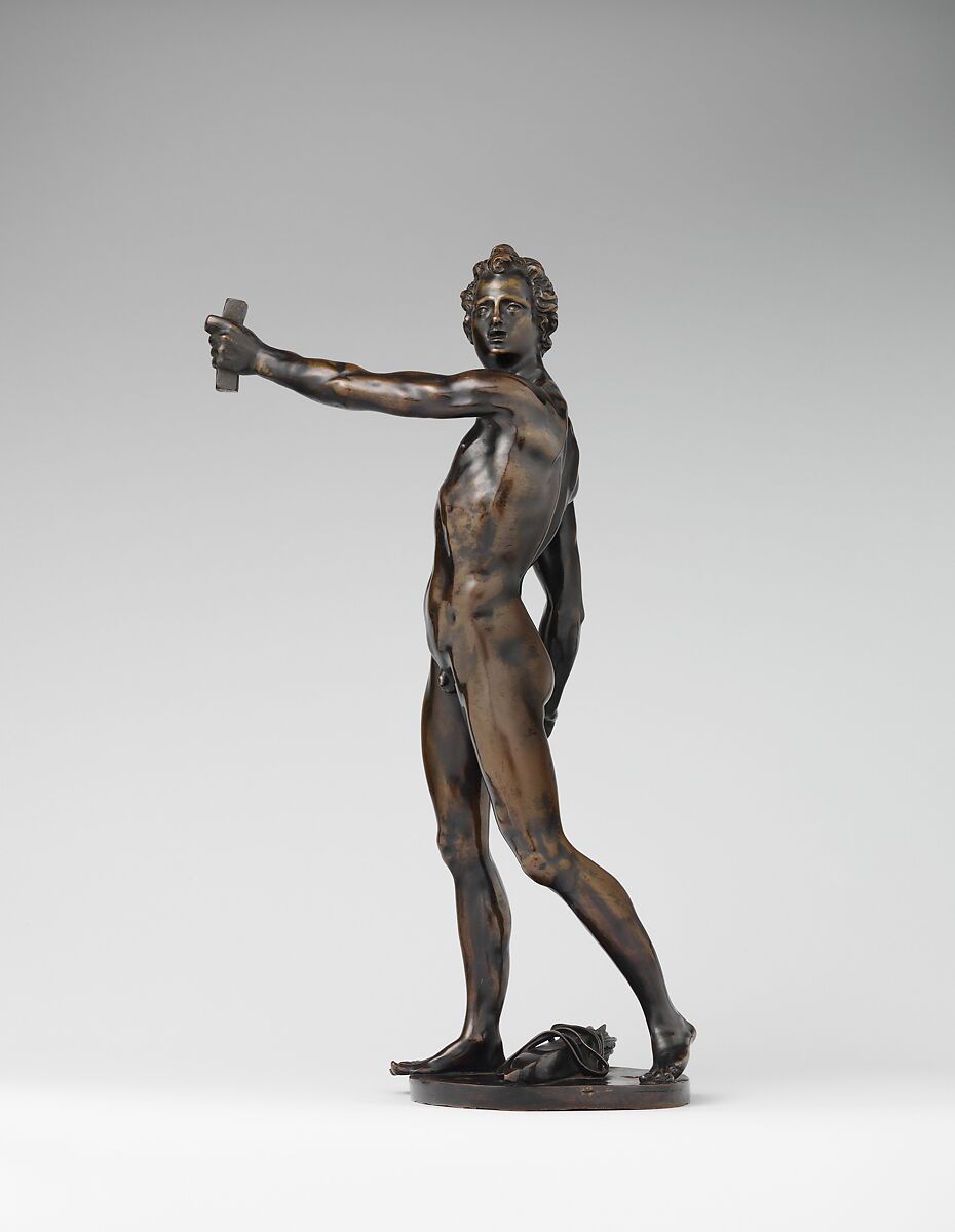 Apollo, Adriaen de Vries (Netherlandish, The Hague ca. 1545–1626 Prague), Bronze, German, probably Augsburg