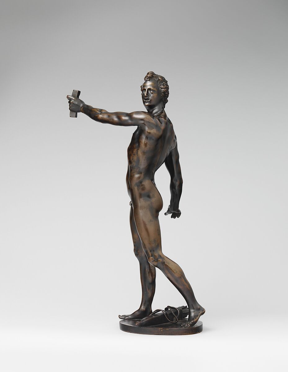 Apollo, Adriaen de Vries (Netherlandish, The Hague ca. 1545–1626 Prague), Bronze, German, probably Augsburg