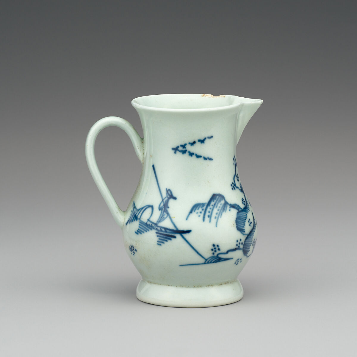 Cream jug, Liverpool, Soft-paste porcelain, British, Liverpool