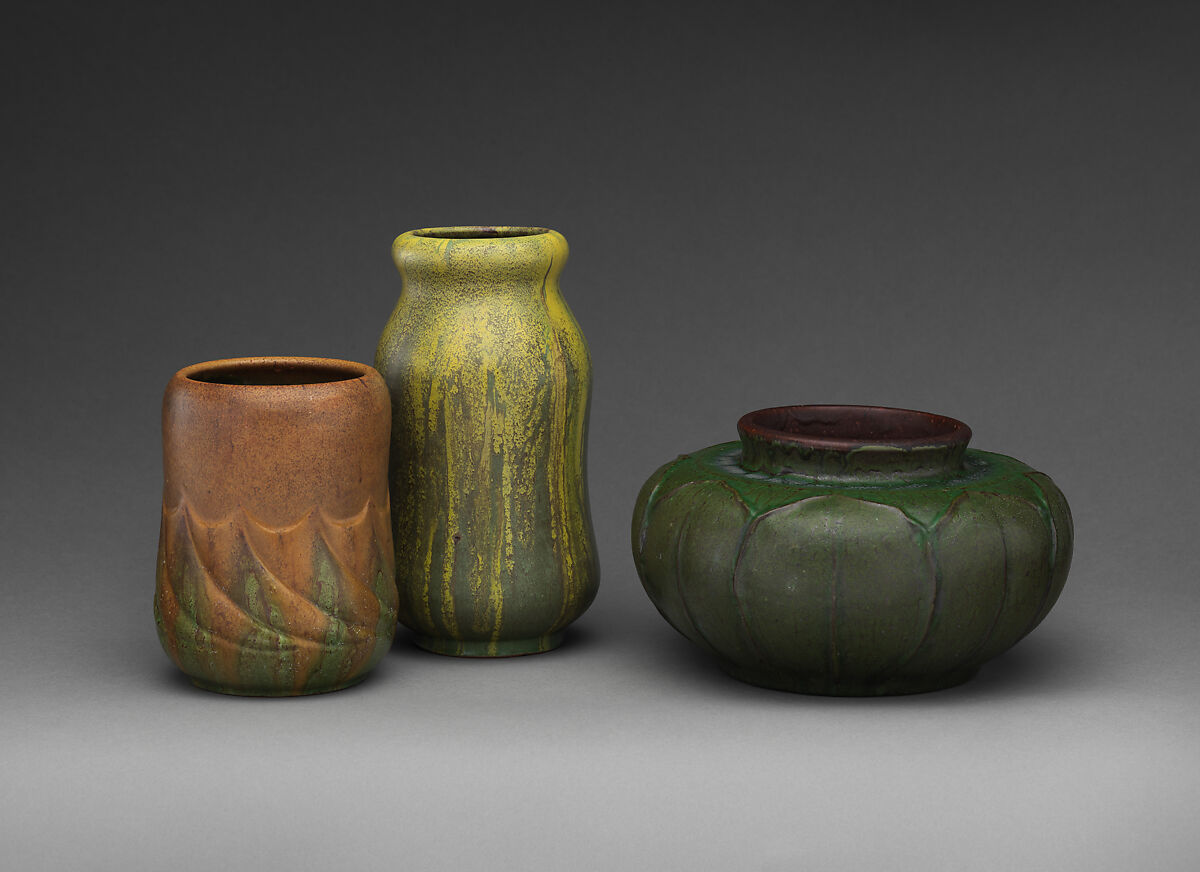 Vase, William J. Walley (1852–1919), Stoneware, American