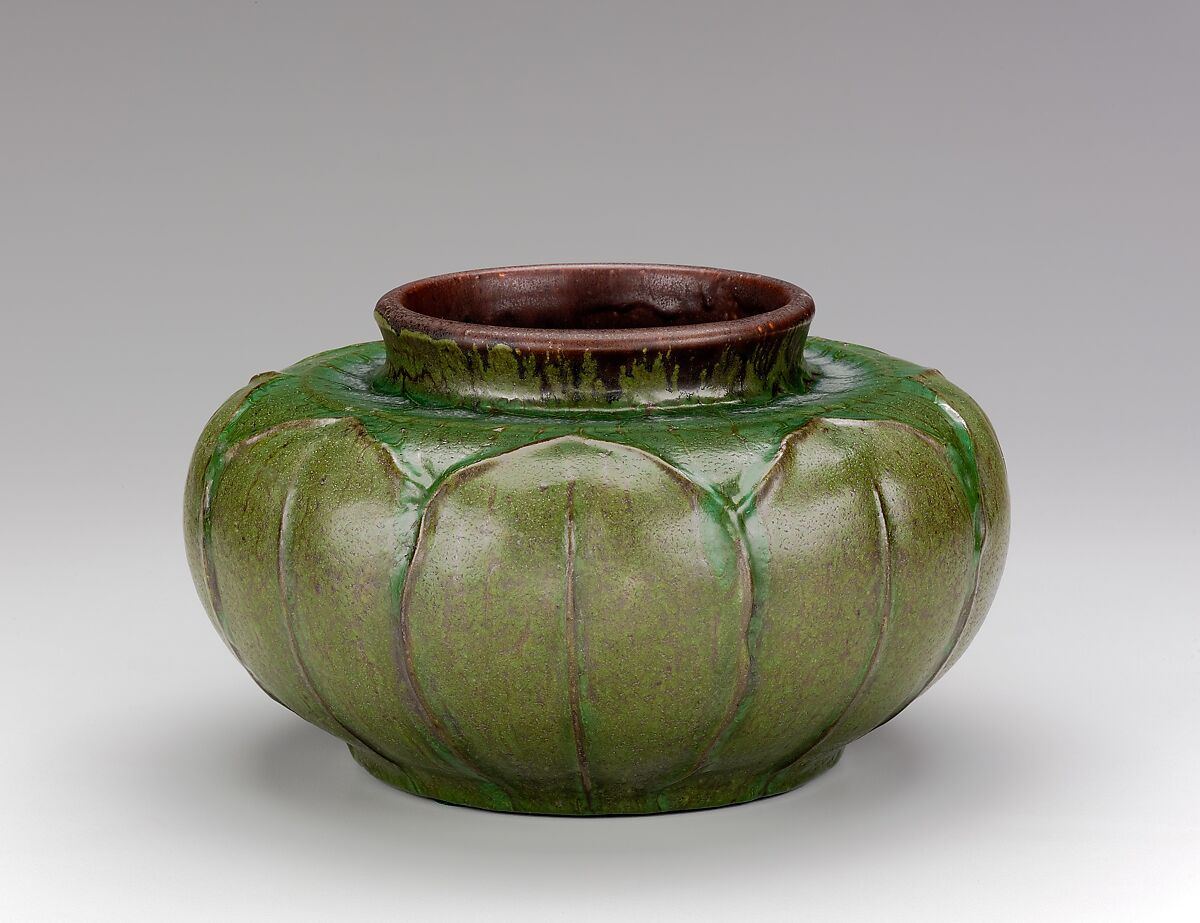 Vase, William J. Walley (1852–1919), Stoneware, American 