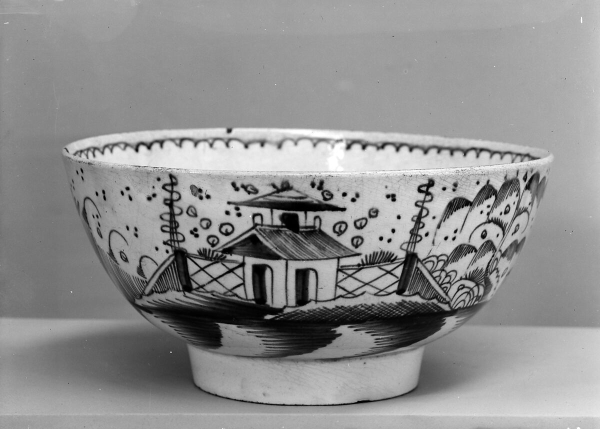 Bowl, Lead-glazed earthenware, British 