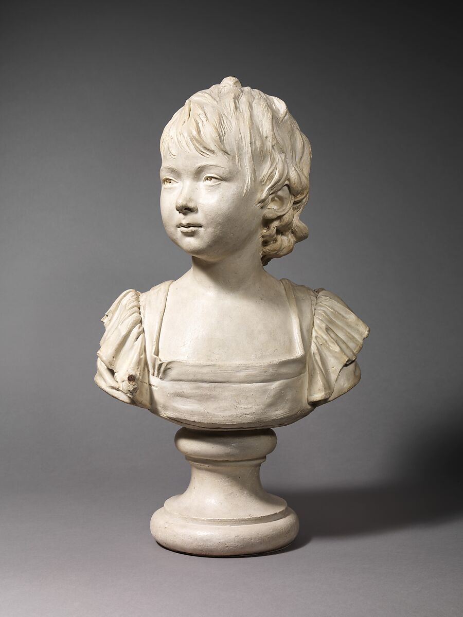 Young girl identified as Anne Audéoud of Geneva (1776–1840), After a composition by Jean Antoine Houdon (French, Versailles 1741–1828 Paris), Plaster, French 
