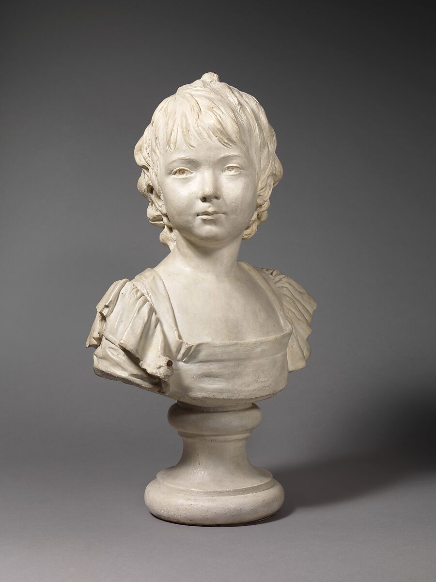 Young girl identified as Anne Audéoud of Geneva (1776–1840), After a composition by Jean Antoine Houdon (French, Versailles 1741–1828 Paris), Plaster, French