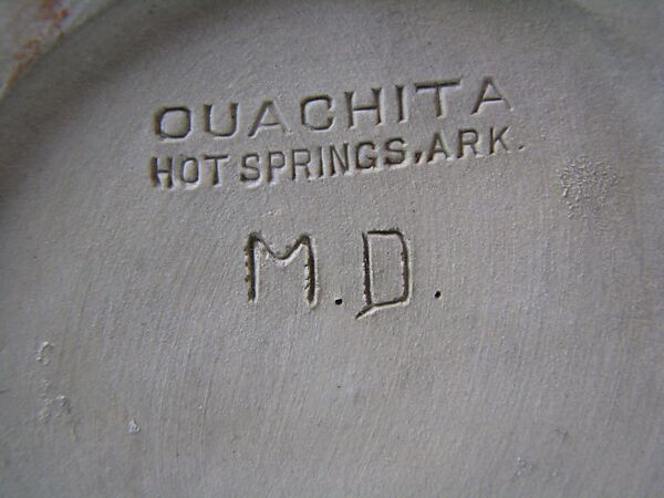 Vase, Ouachita Pottery (1906–1908), Earthenware, American