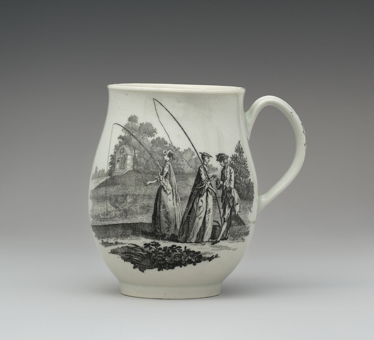 Mug, Worcester factory (British, 1751–2008), Soft-paste porcelain, British, Worcester