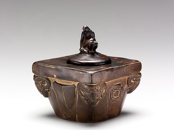 Inkwell, Brush Guild Pottery (1897–1907), Earthenware, American 