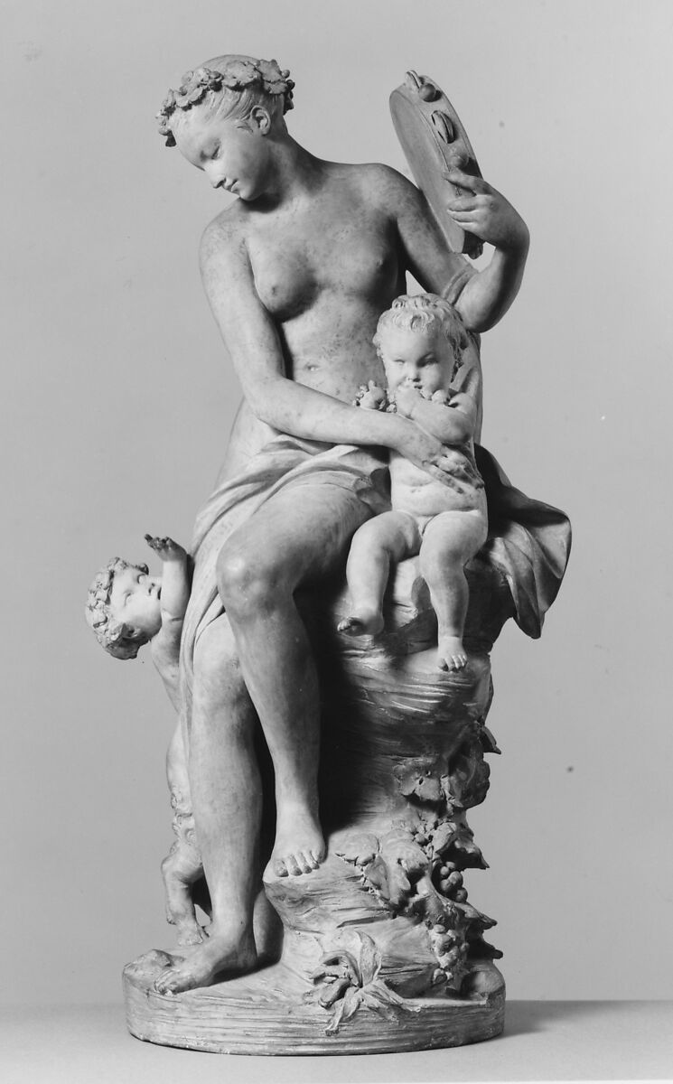 Bacchante, Imitator of Augustin Pajou (French, Paris 1730–1809 Paris), Terracotta, French 