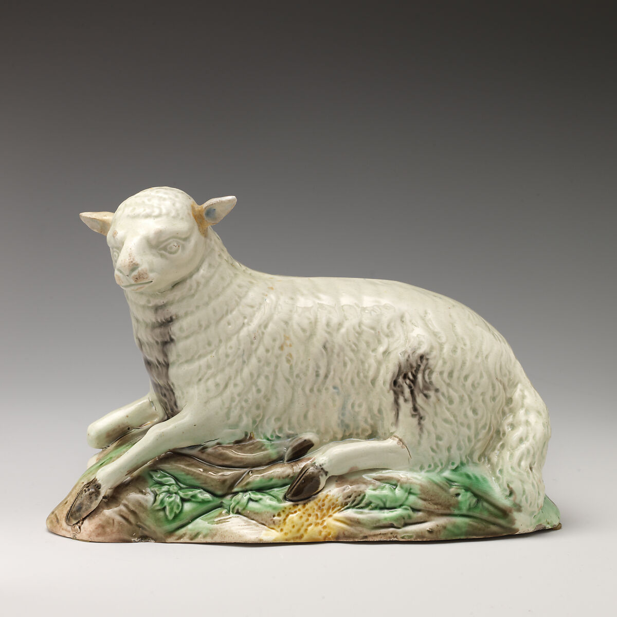 Sheep, Ralph Wood the Younger (British, Burslem 1748–1795 Burslem), Lead-glazed earthenware, British, Burslem, Staffordshire 