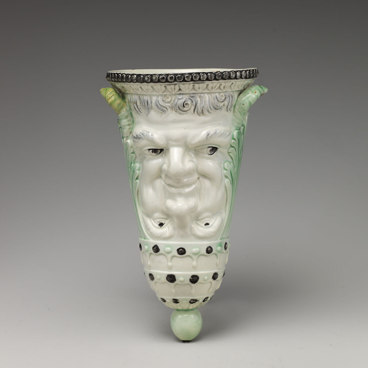 Stirrup cup, Ralph Wood the Younger (British, Burslem 1748–1795 Burslem), Lead-glazed earthenware, British, Burslem, Staffordshire