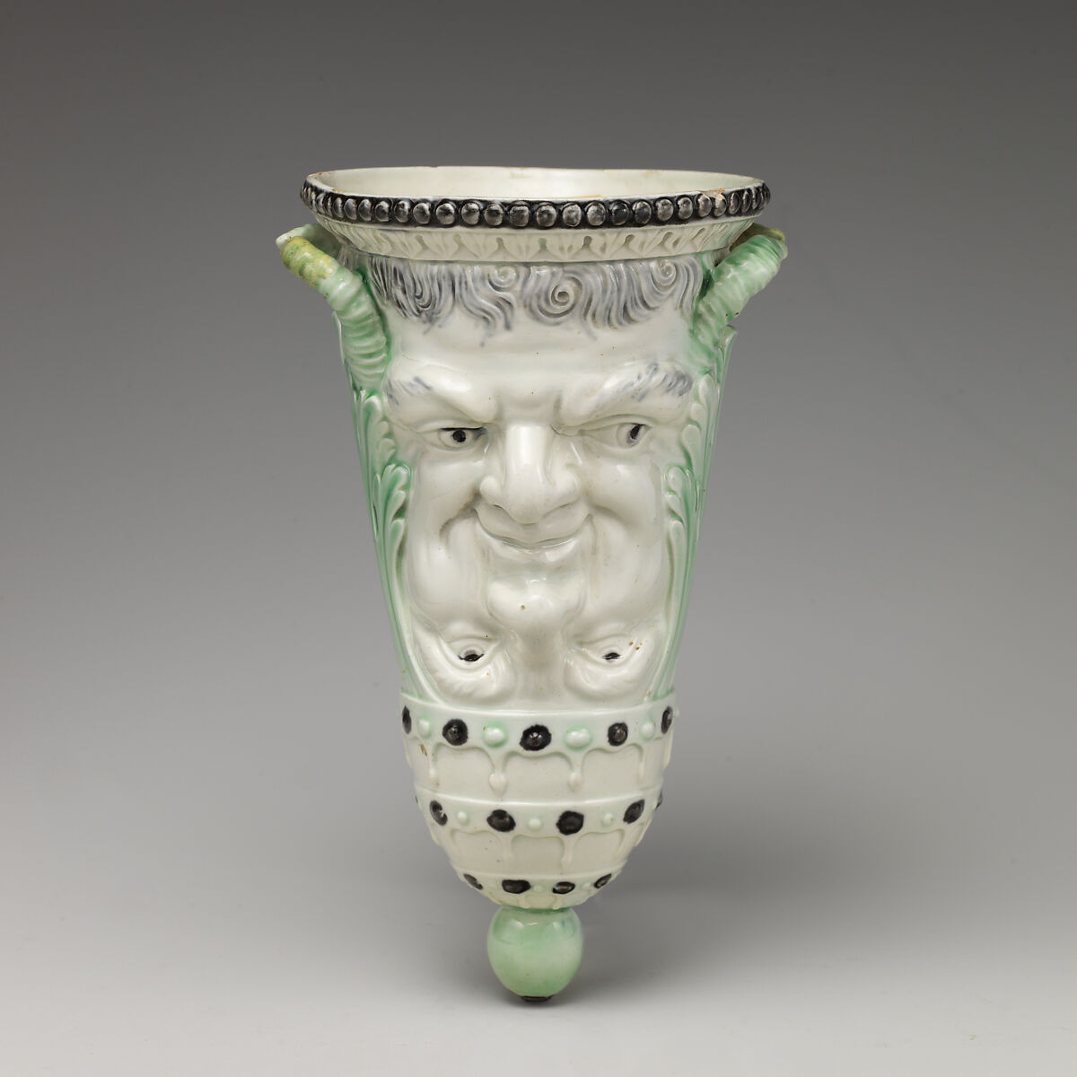 Stirrup cup, Ralph Wood the Younger (British, Burslem 1748–1795 Burslem), Lead-glazed earthenware, British, Burslem, Staffordshire 