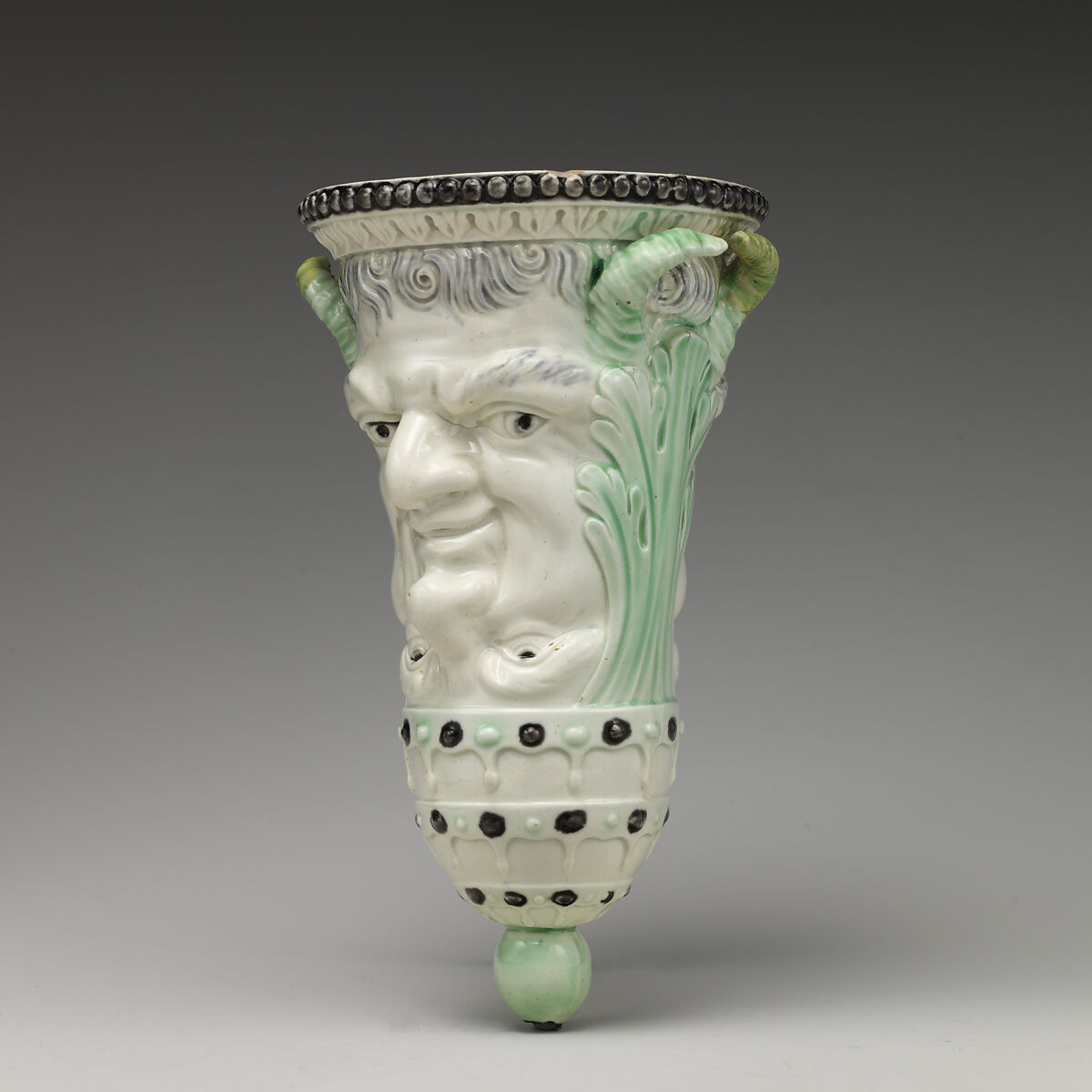 Stirrup cup, Ralph Wood the Younger (British, Burslem 1748–1795 Burslem), Lead-glazed earthenware, British, Burslem, Staffordshire