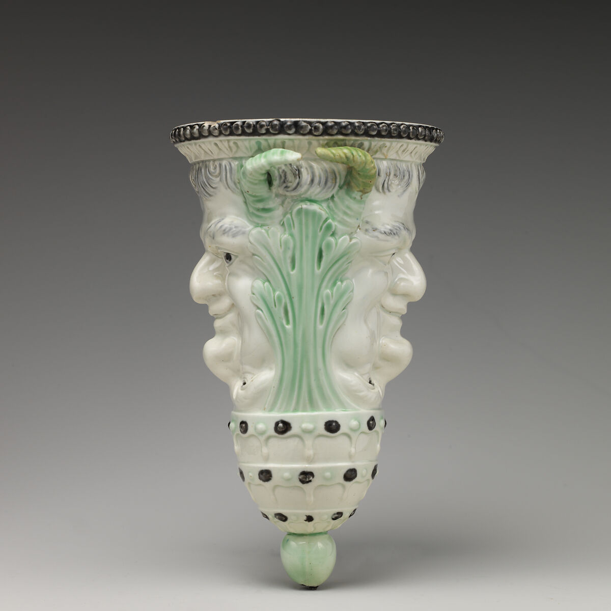 Stirrup cup, Ralph Wood the Younger (British, Burslem 1748–1795 Burslem), Lead-glazed earthenware, British, Burslem, Staffordshire