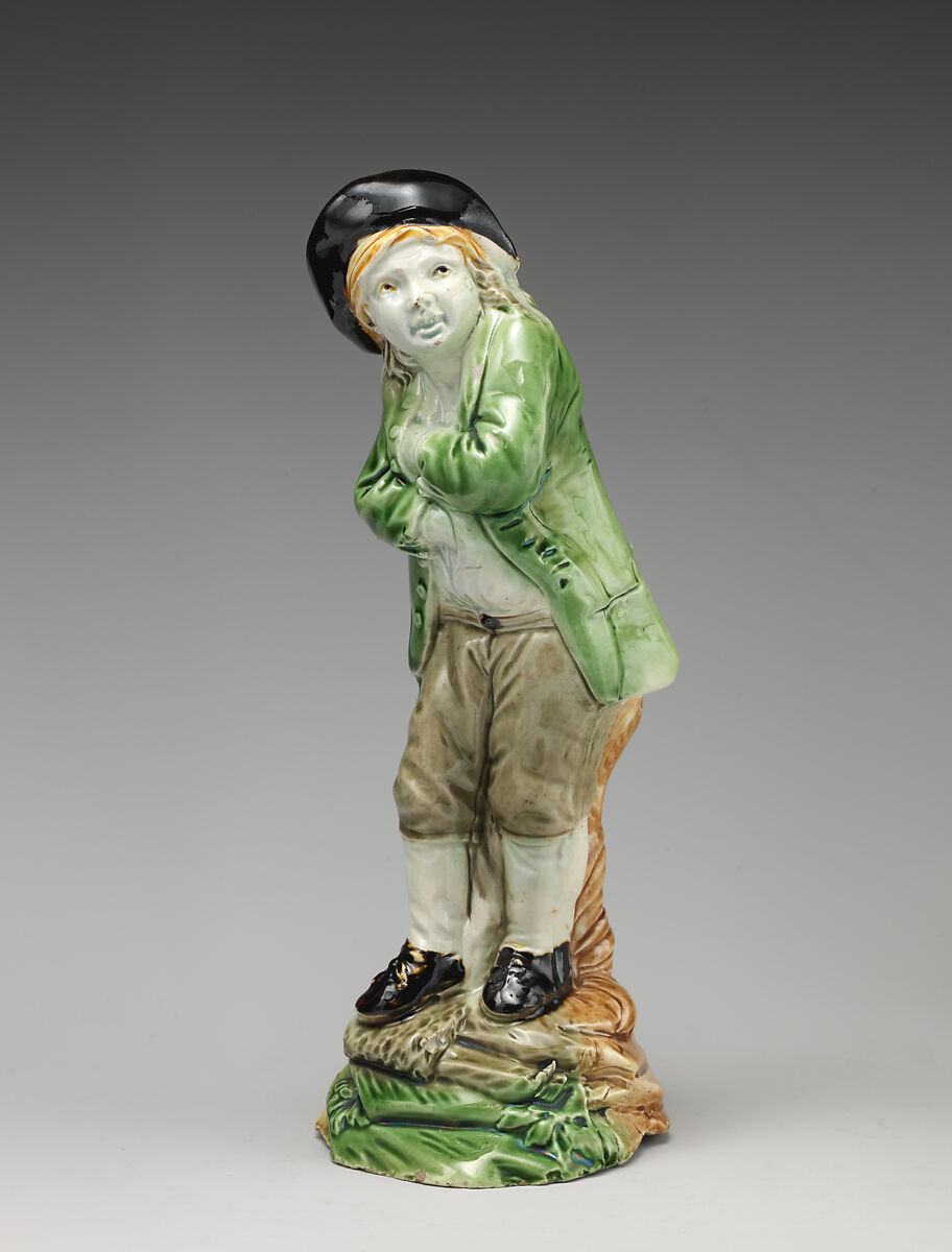 Sweep boy, Ralph Wood the Younger (British, Burslem 1748–1795 Burslem), Lead-glazed earthenware, British, Burslem, Staffordshire 