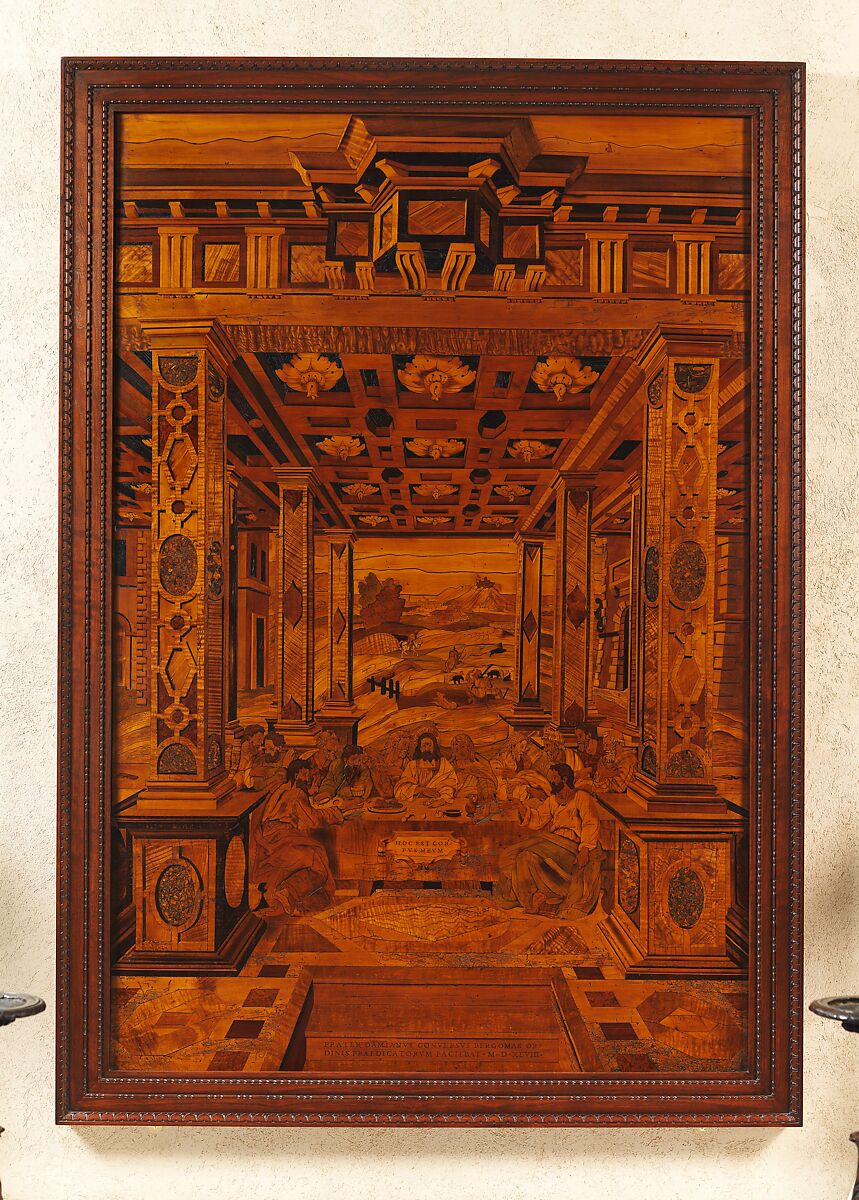 Chapel from Le Château de la Bastie d'Urfé, Fra Damiano da Bergamo (Damiano di Antoniolo de Zambelli) (Italian, Bergamo ca. 1480–1549  Bologna) and his workshop, Walnut and intarsia of various woods, Italian, Bologna