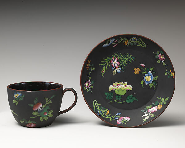 Tea cup (part of a set), Josiah Wedgwood and Sons (British, Etruria, Staffordshire, 1759–present), Basalt ware, British, Etruria, Staffordshire