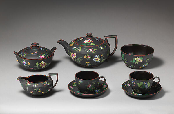 Tea cup (part of a set), Josiah Wedgwood and Sons (British, Etruria, Staffordshire, 1759–present), Basalt ware, British, Etruria, Staffordshire