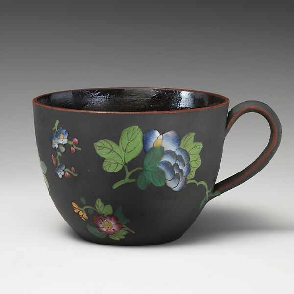 Tea cup (part of a set), Josiah Wedgwood and Sons (British, Etruria, Staffordshire, 1759–present), Basalt ware, British, Etruria, Staffordshire 