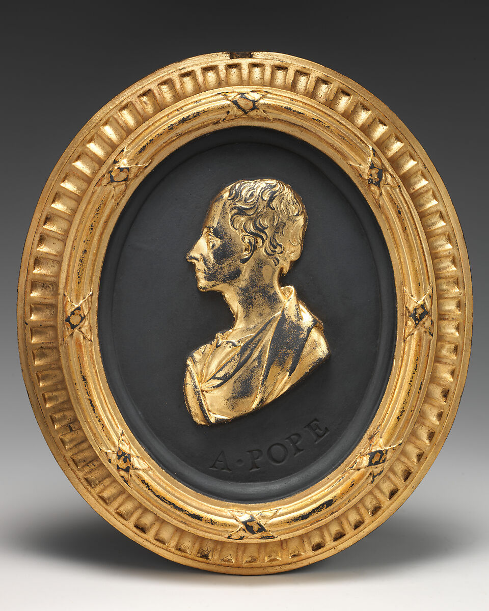 Alexander Pope, Josiah Wedgwood (British, Burslem, Stoke-on-Trent 1730–1795 Burslem, Stoke-on-Trent), Black basalt ware, British, Etruria, Staffordshire 