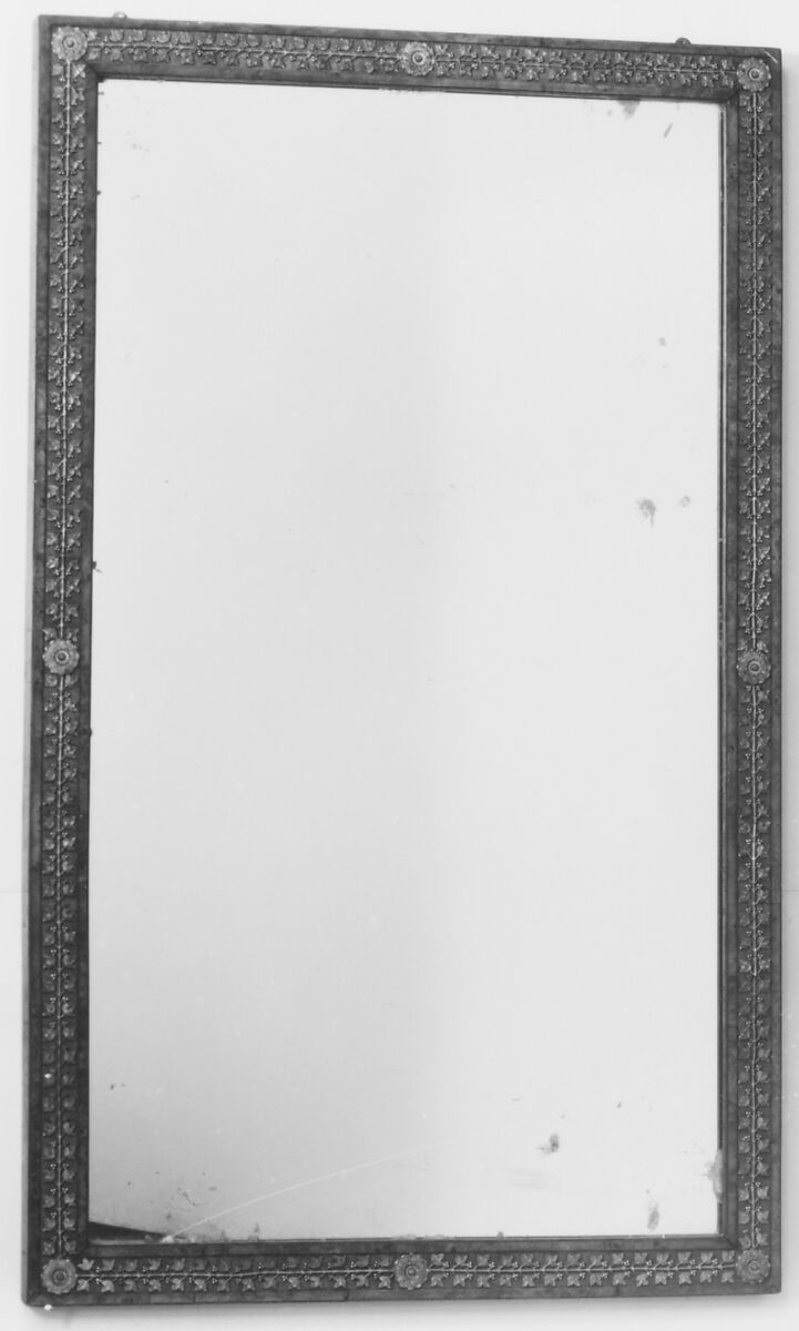 Mirror, Amboyna wood with gilt-bronze mounts, French 