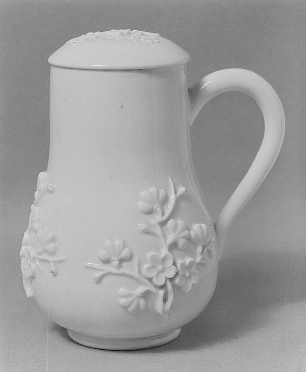 Jug with cover, Meissen Manufactory (German, 1710–present), Hard-paste porcelain, German, Meissen 