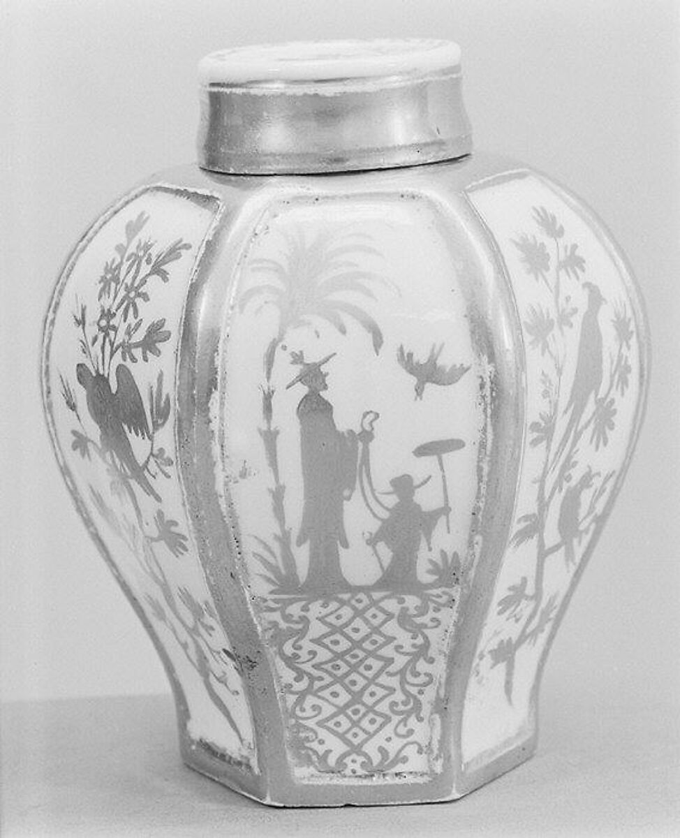 Caddy, Meissen Manufactory (German, 1710–present), Hard-paste porcelain, German, Meissen with German, Augsburg decoration