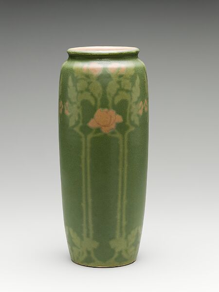 Vase, Frederick E. Walrath (1870–1921), Earthenware, American 