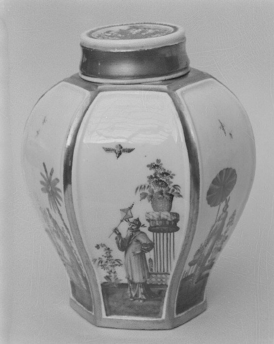 Tea caddy, Meissen Manufactory (German, 1710–present), Hard-paste porcelain, German, Meissen 