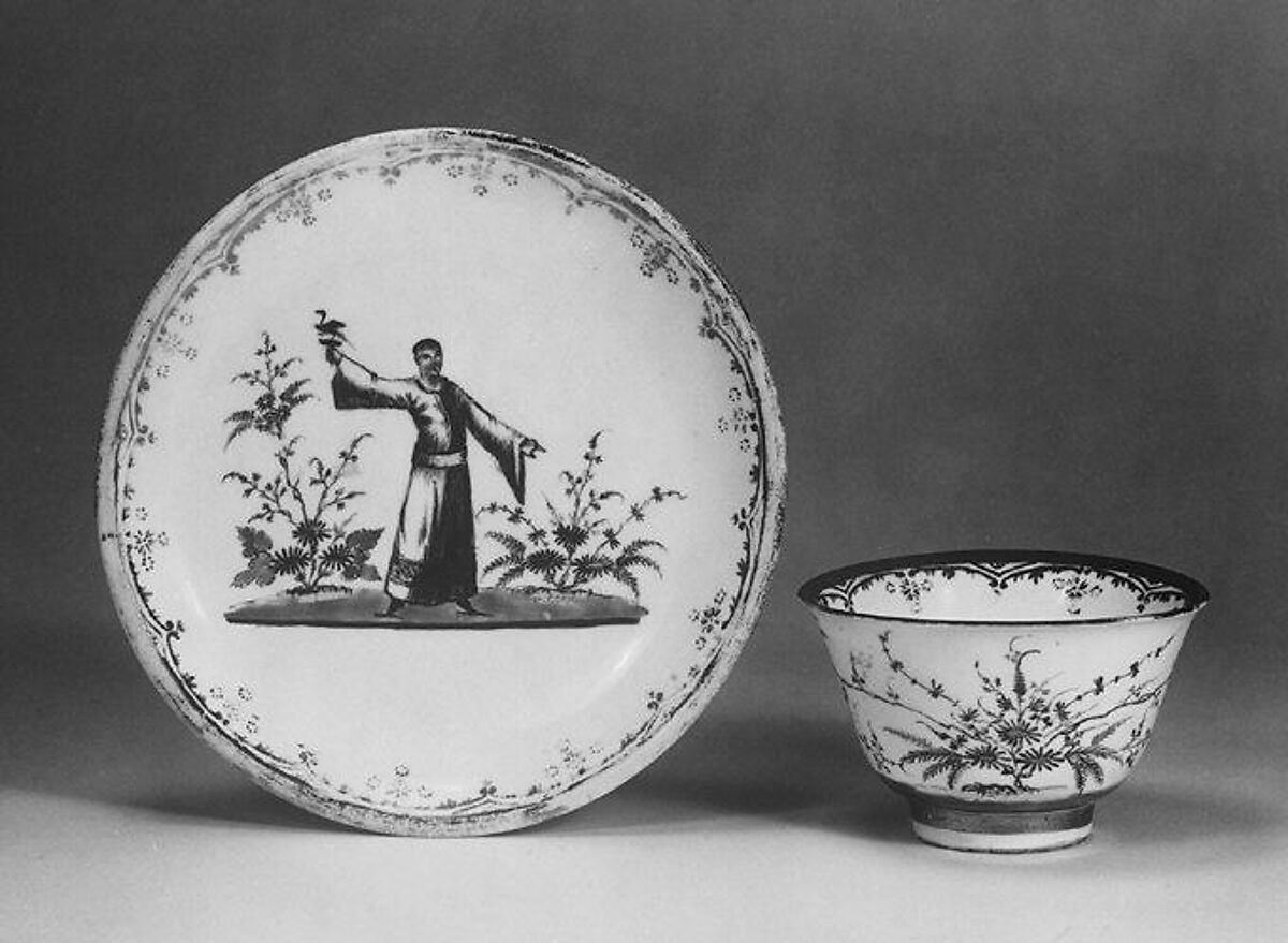 Teabowl and saucer, Meissen Manufactory (German, 1710–present), Hard-paste porcelain, German, Meissen 